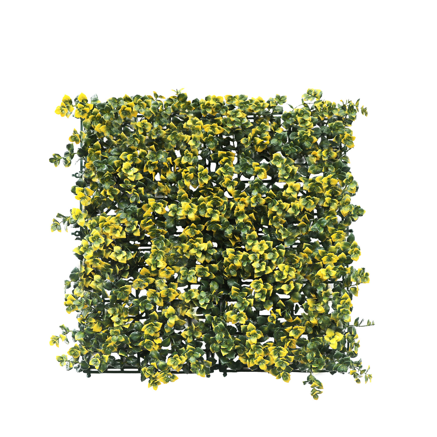 20″ Artificial Faux Yellow Reineckea Carnea Leaf Mats Wall Hedge Decor Panel DIY