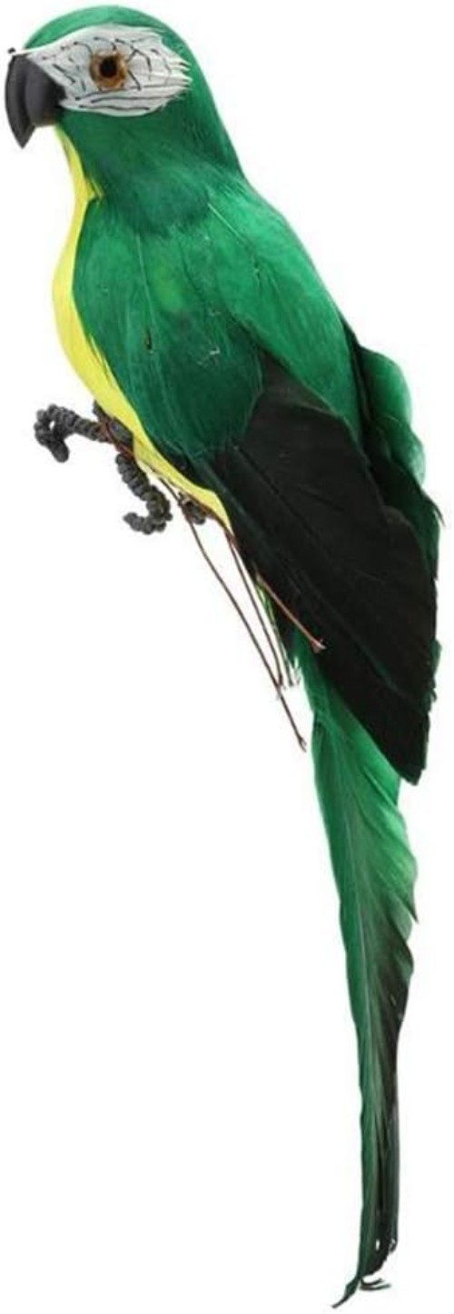 Colorful Life-Size Foam Parrot – Charming Eco-Friendly Home & Garden Accent
