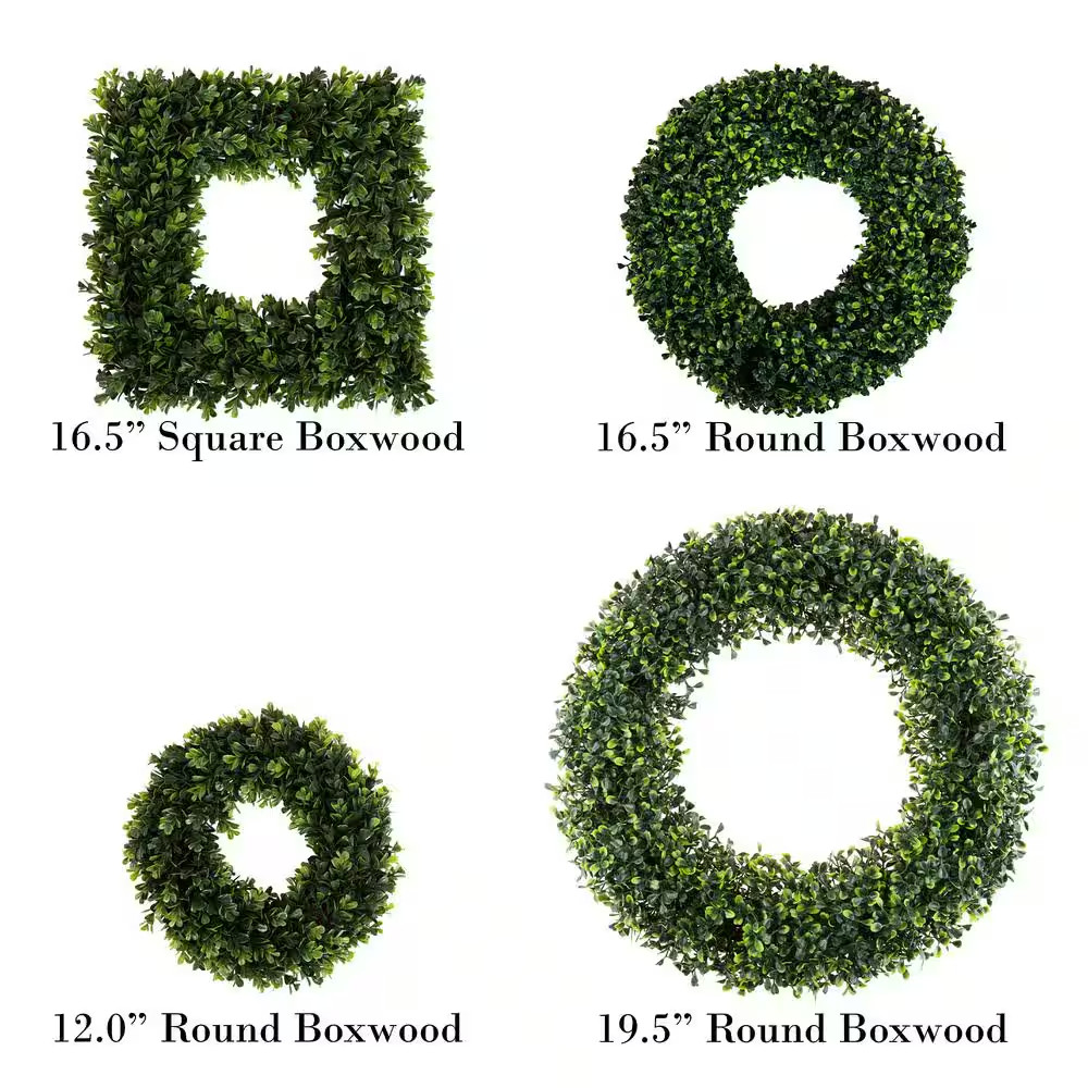 19.5 In. Artificial Boxwood Wreath