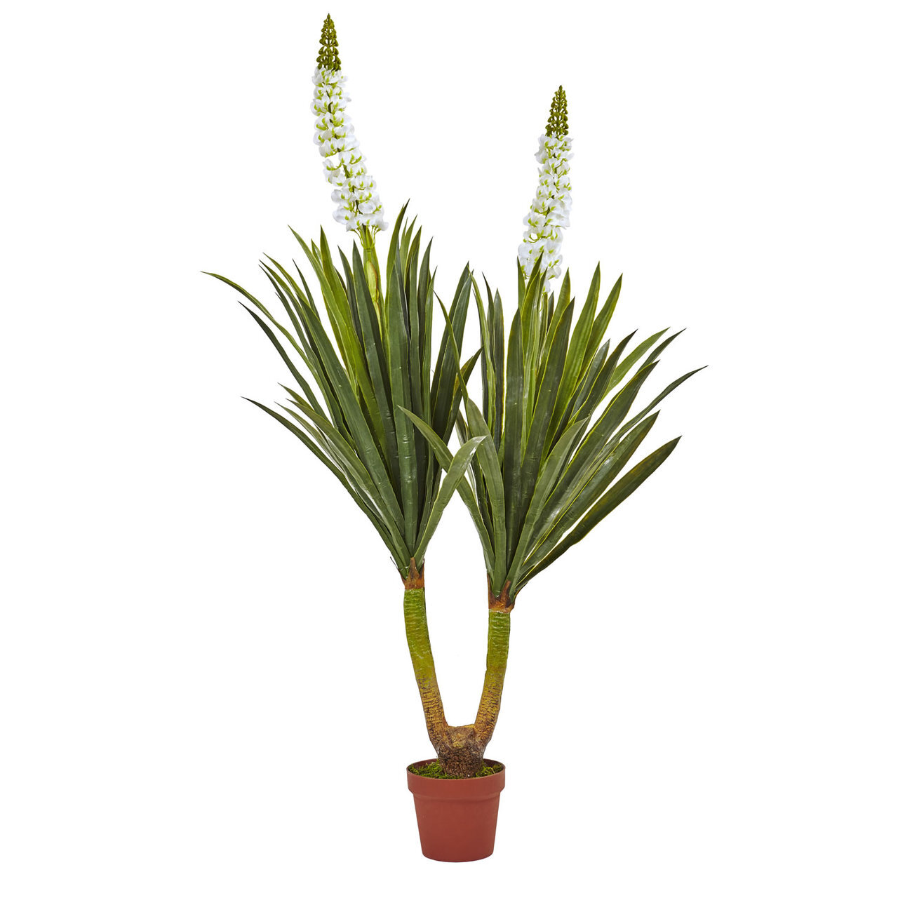57″ ARTIFICIAL SILK FLOWERING YUCCA PLANT w/ FLOWERS ~ HOME/OFFICE DECOR GIFT