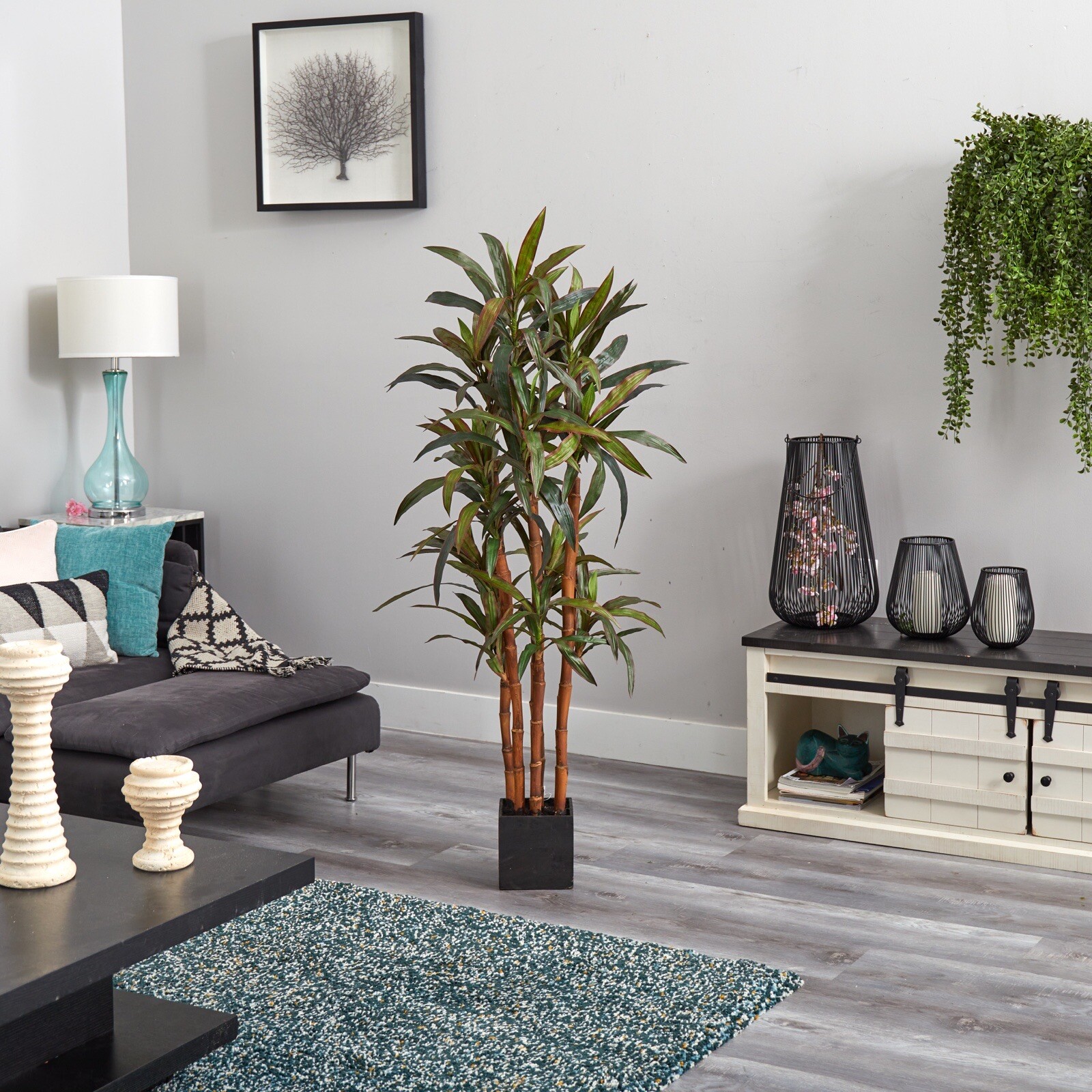 5’ Artificial Dracaena Yucca Tree Home Decor. Retail $212