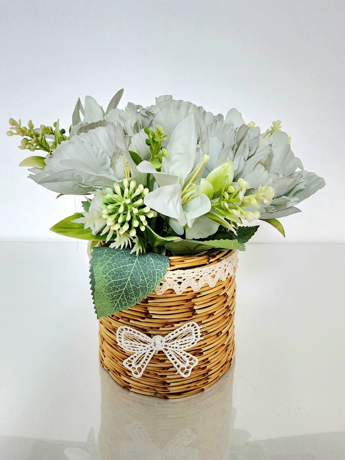Artificial faux potted flowers plants home kitchen wedding office decorations