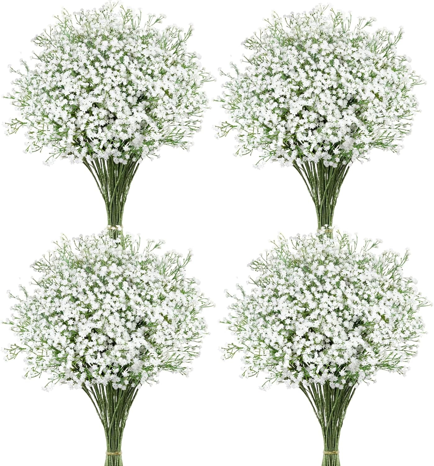 Breath Artificial Flowers, 18 Pcs White Fake Baby Breath Flowers Artificial Bulk