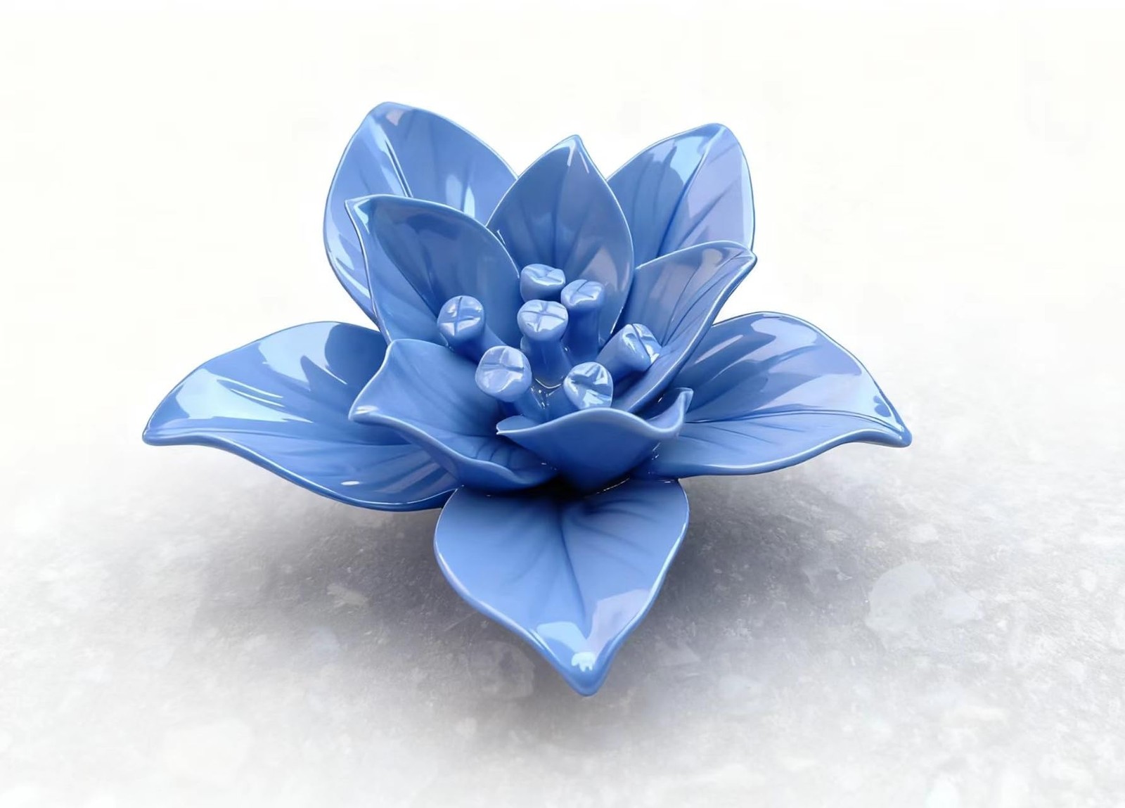 Ceramic Flower Wall Art Decor, Artificial Flower Wall Sculpture,Handmade Cera…