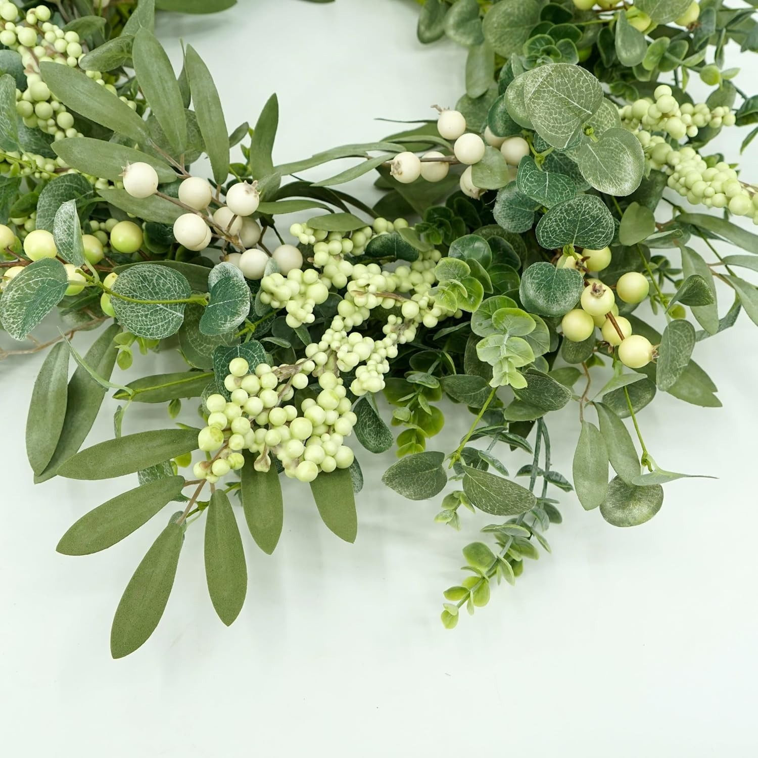 Eucalyptus Wreath 20 Inch Indoor Outdoor Front Door Farmhouse Decor