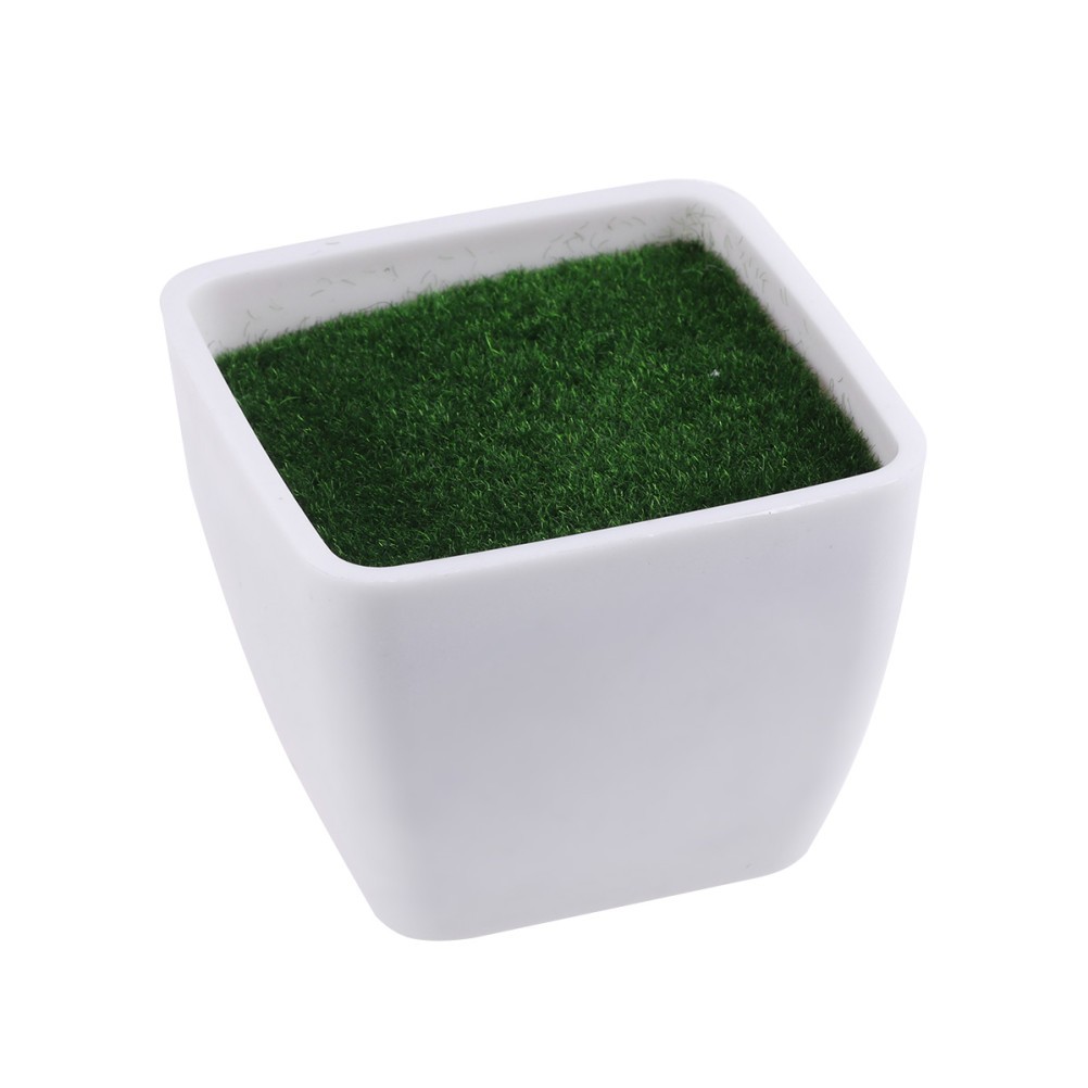Artificial Plastic Flower Pot Decoration Small Square Simulative Flower Pot