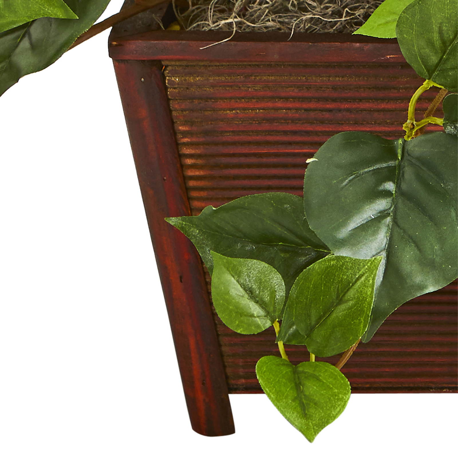 Bougainvillea Artificial Plant In Decorative Planter 18″ Nearly Natural Purple