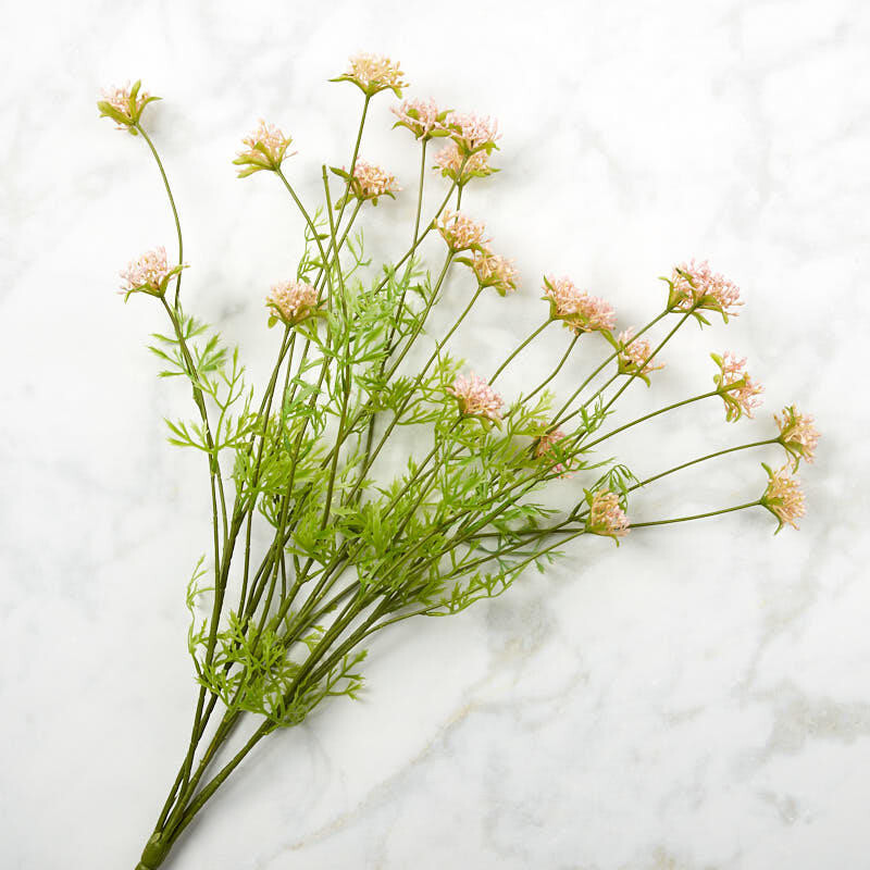 Light Pink Artificial Yarrow 22″ Decorative Floral Bush