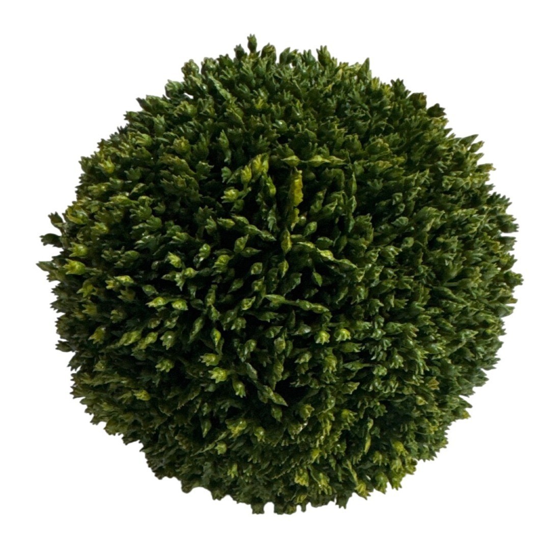 Artificial Dense Green Moss Ball 5 Inch Round Indoor Outdoor Decorative Sphere