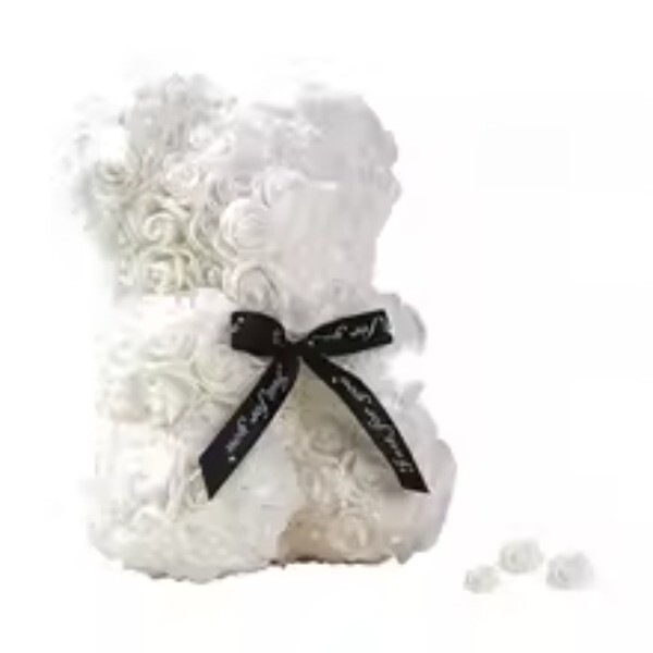 2025 New Artificial Flower Eternal Rose Teddy Bear for Valentine Day Birthday