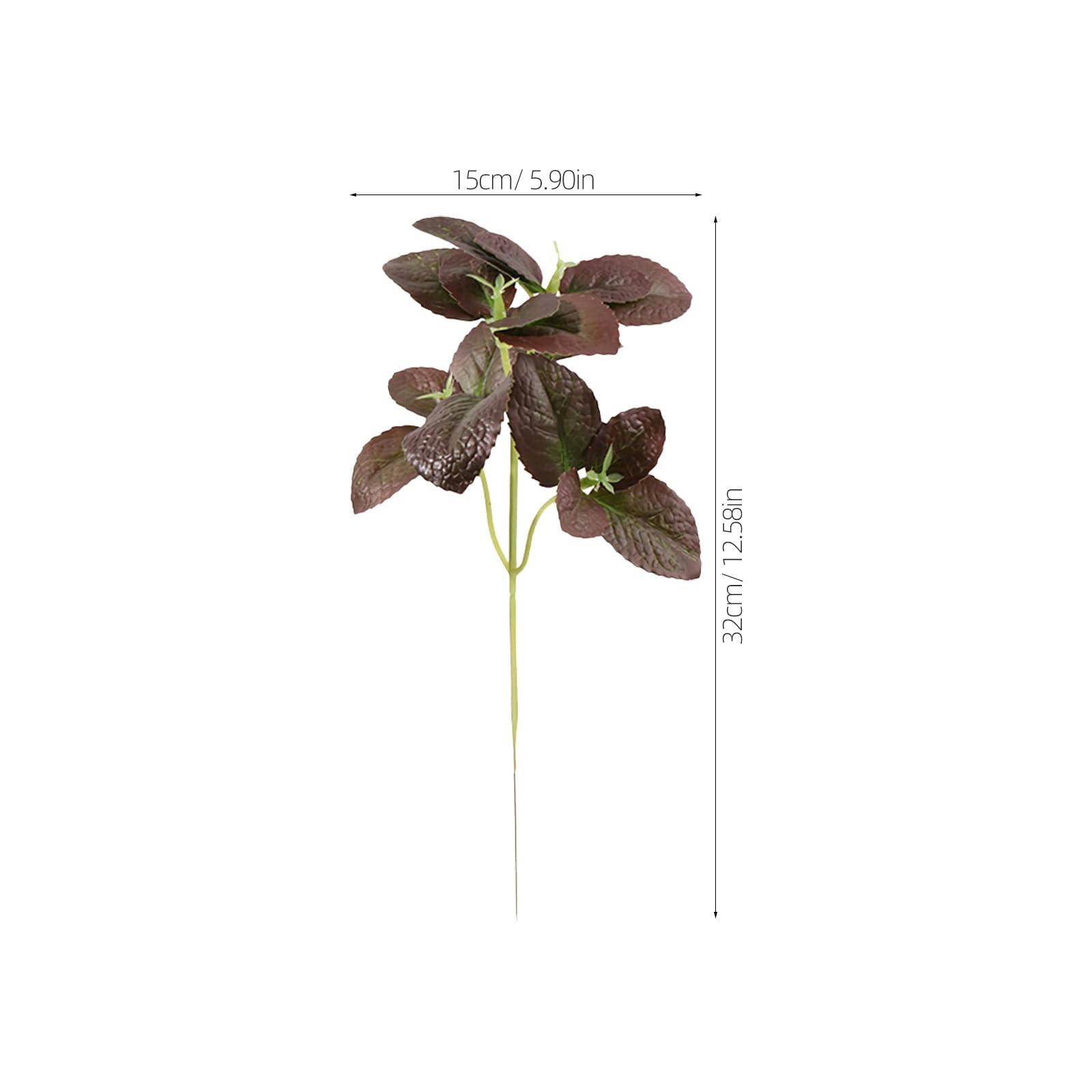 4Pcs Faux Greenery Plant Leaves Artificial Indoor Home Decoration for Coffee …