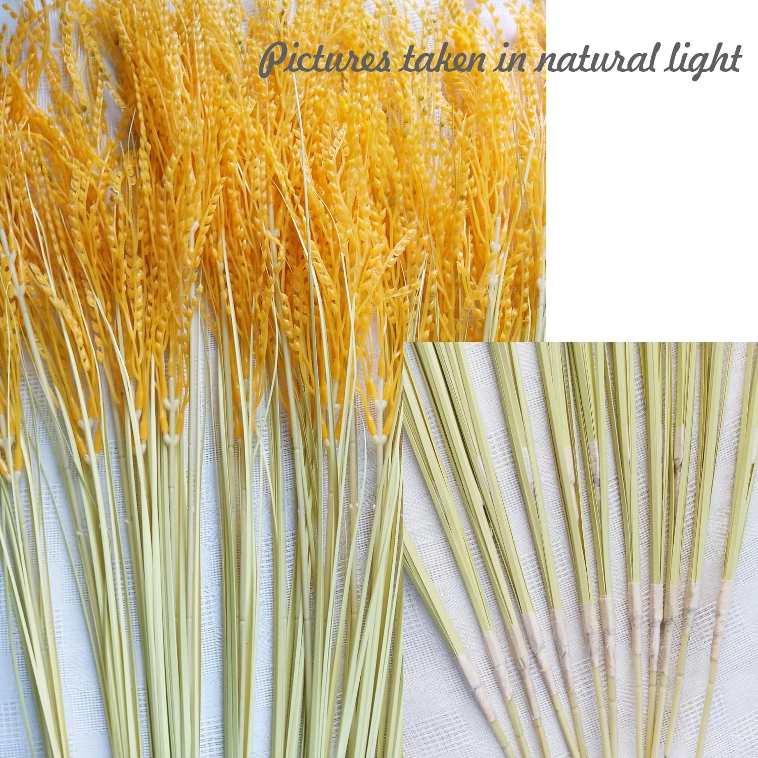 Fake Grain Plant Artificial Paddy Rice Flowers Yellow Natural Plants for Home…