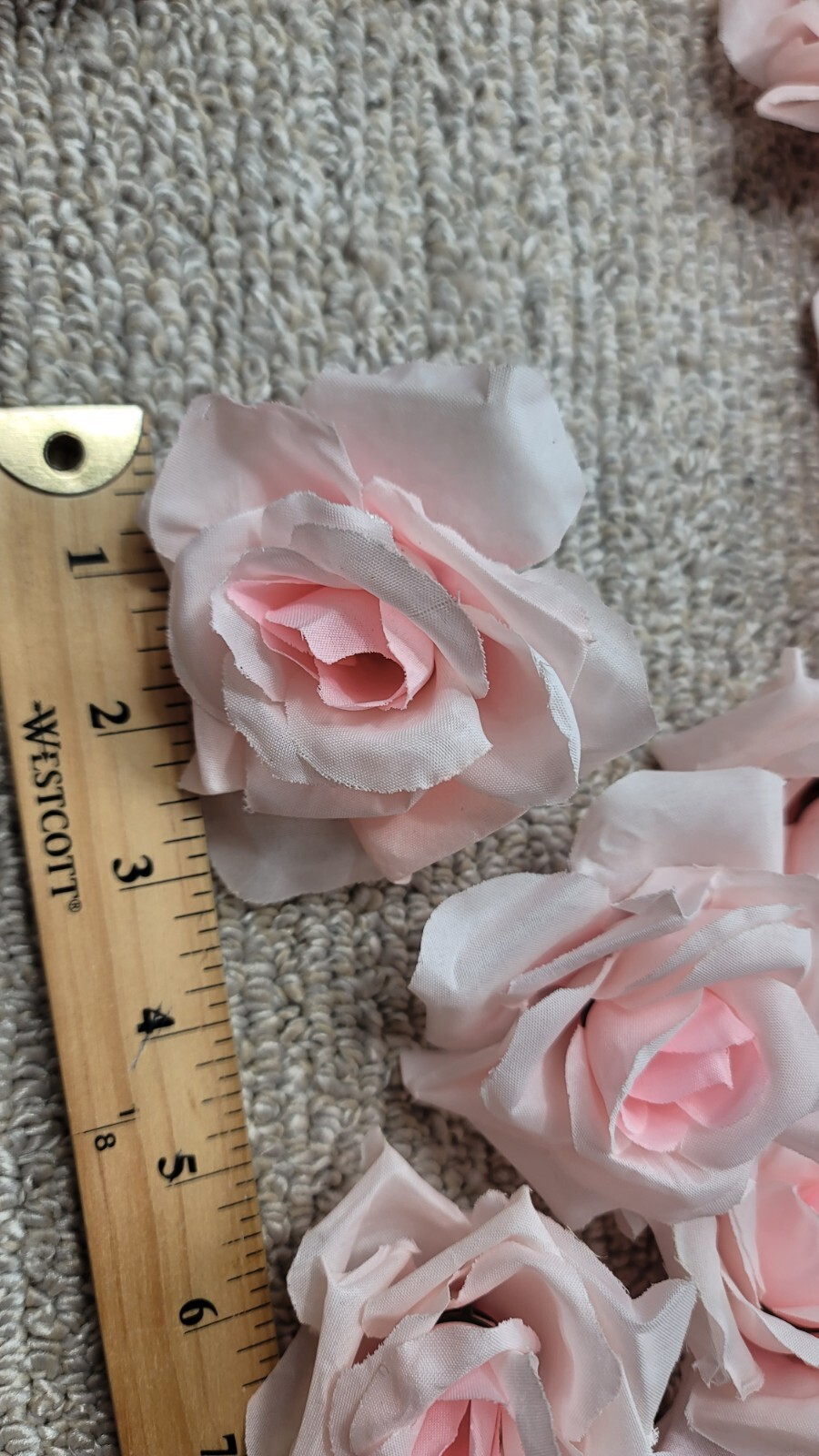 50 Pc Wreath Light Pink Rose Flowers Table Top Decor Wedding Decoration Tops NEW