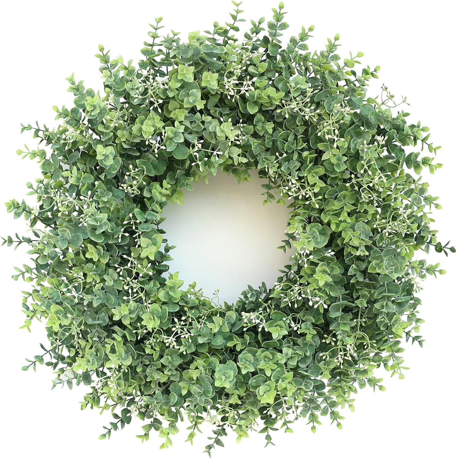 26” Eucalyptus Wreath for Front Door – Large Artificial Eucalyptus Leaves with