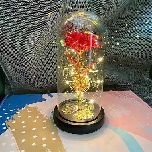 10 Inch Rose Teddy Bear Artificial Flower Gift Box for Valentine’s Day