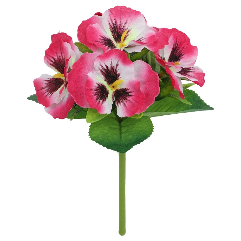 4PCS Vibrant Artificial Pansy Flowers: Lifelike Silk Decor For Any Occasion! New