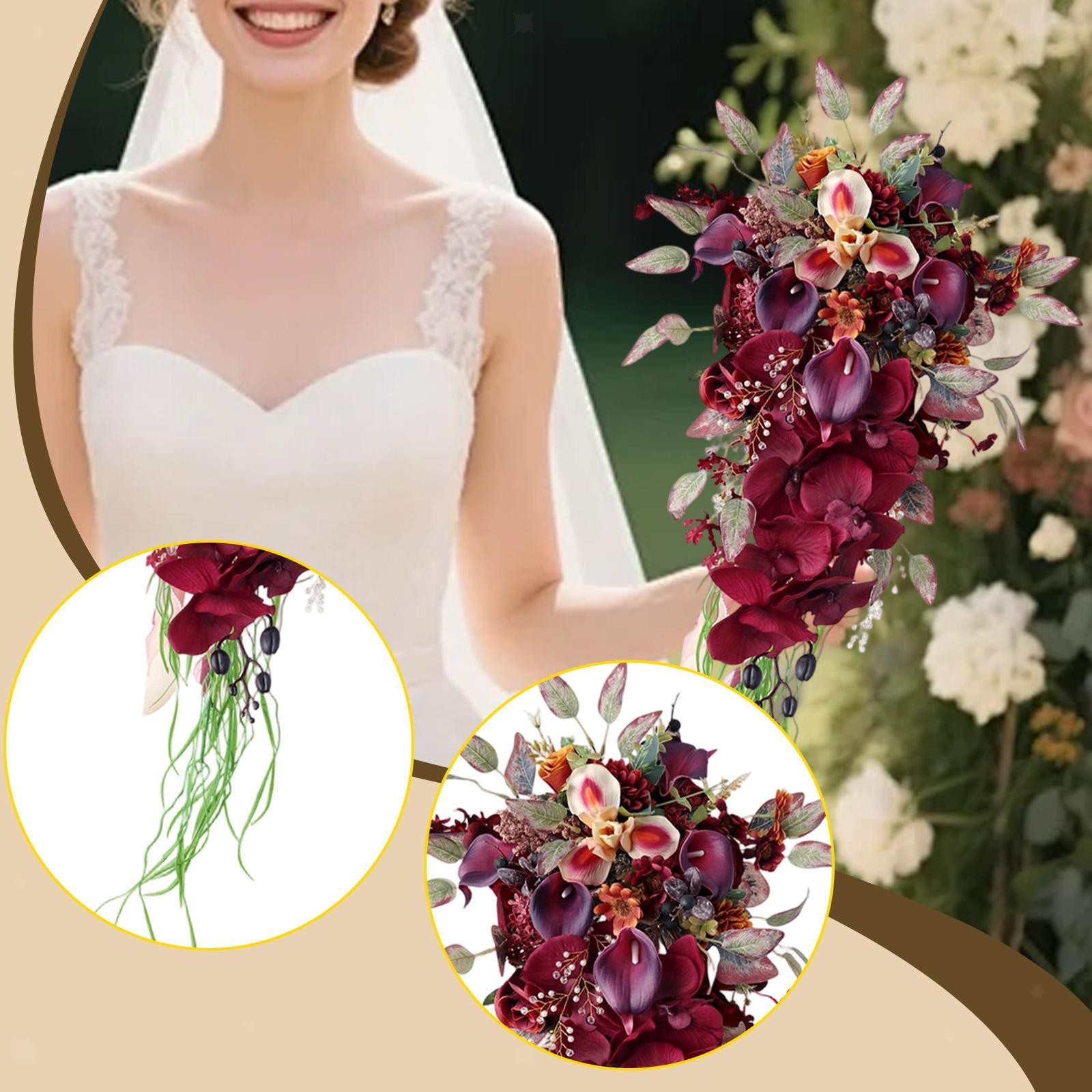 Wedding Bouquet Decoration Rose Water Drop