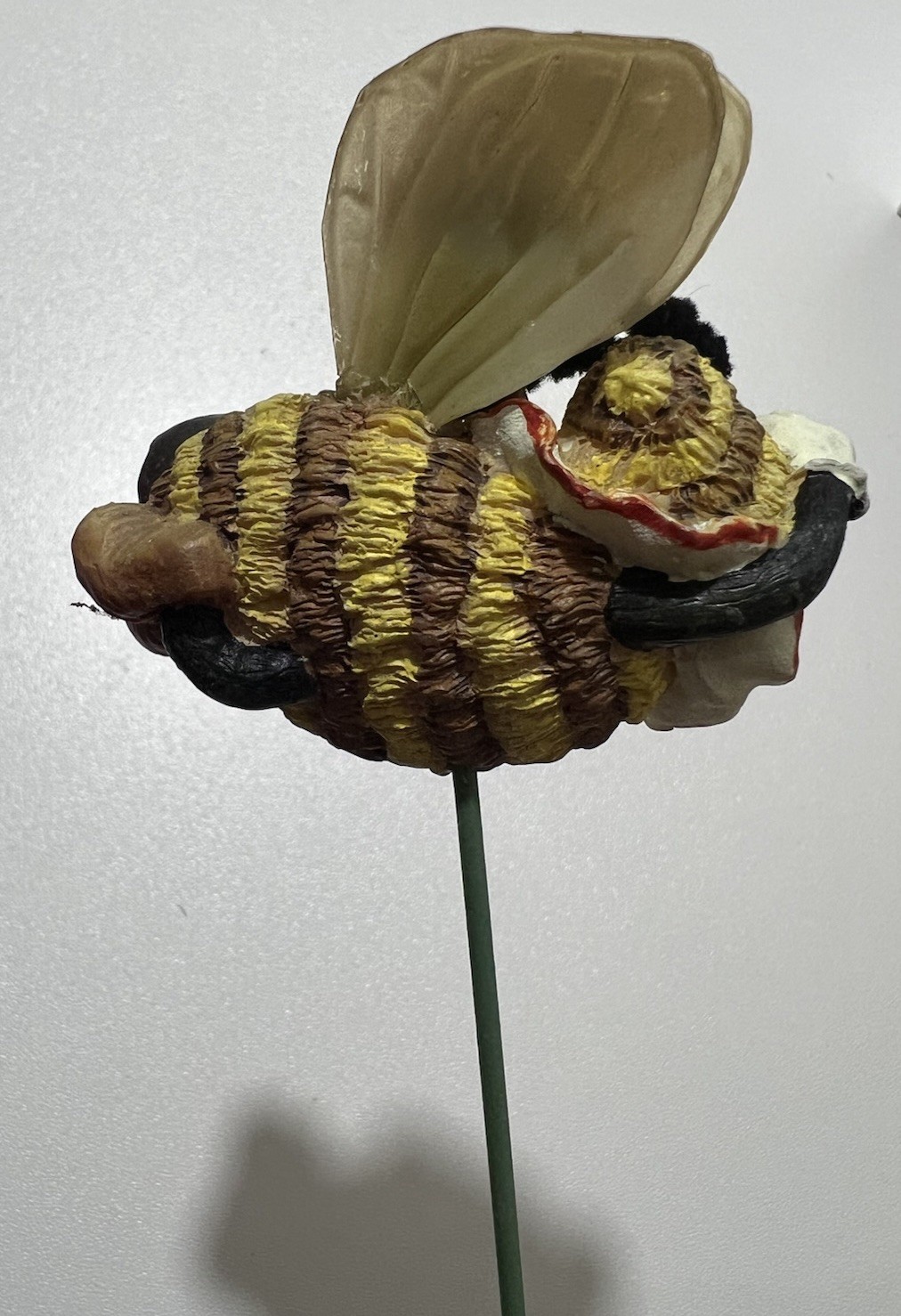 Vintage Fairy Winged Honey Bumble Bees For Garden Potted Plant Flower Decor RARE