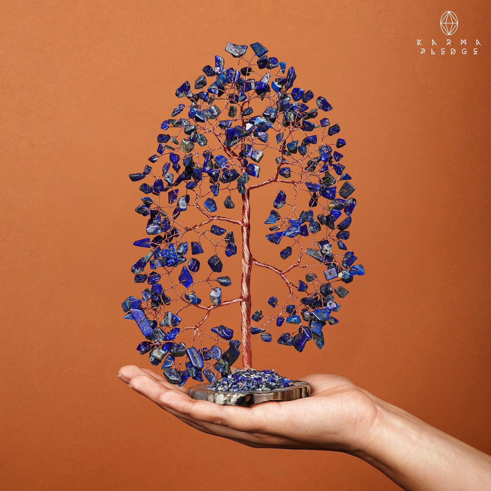 Crystal Tree of Life Birthday Gifts for Women, Men, Frineds, Handmade Lapis L…