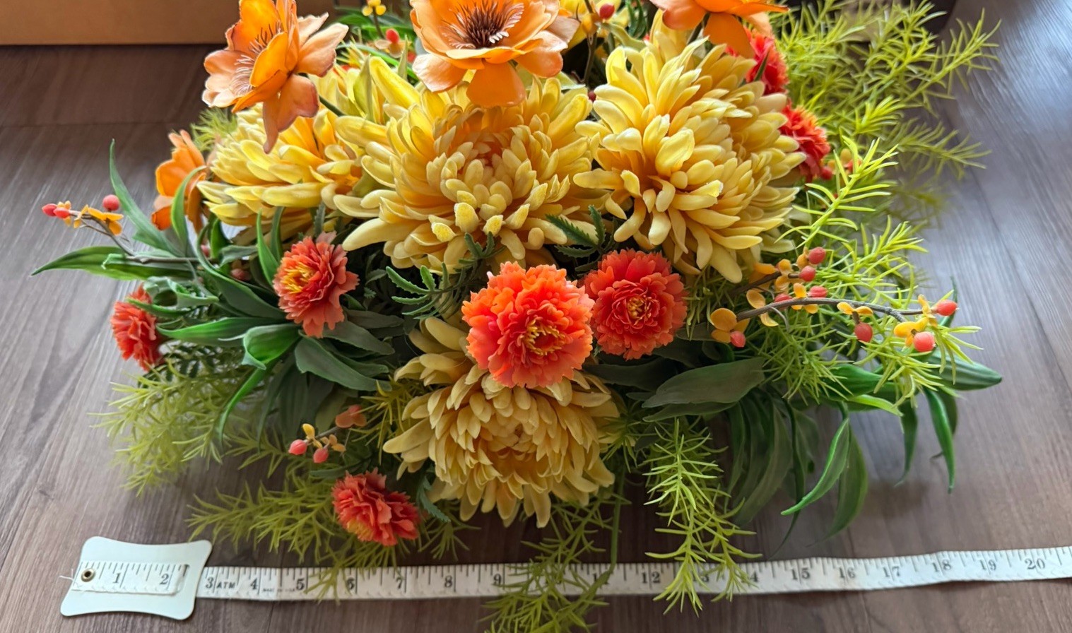 Vintage Centerpiece Plastic Floral Haeger Pottery Fall Autumn F15