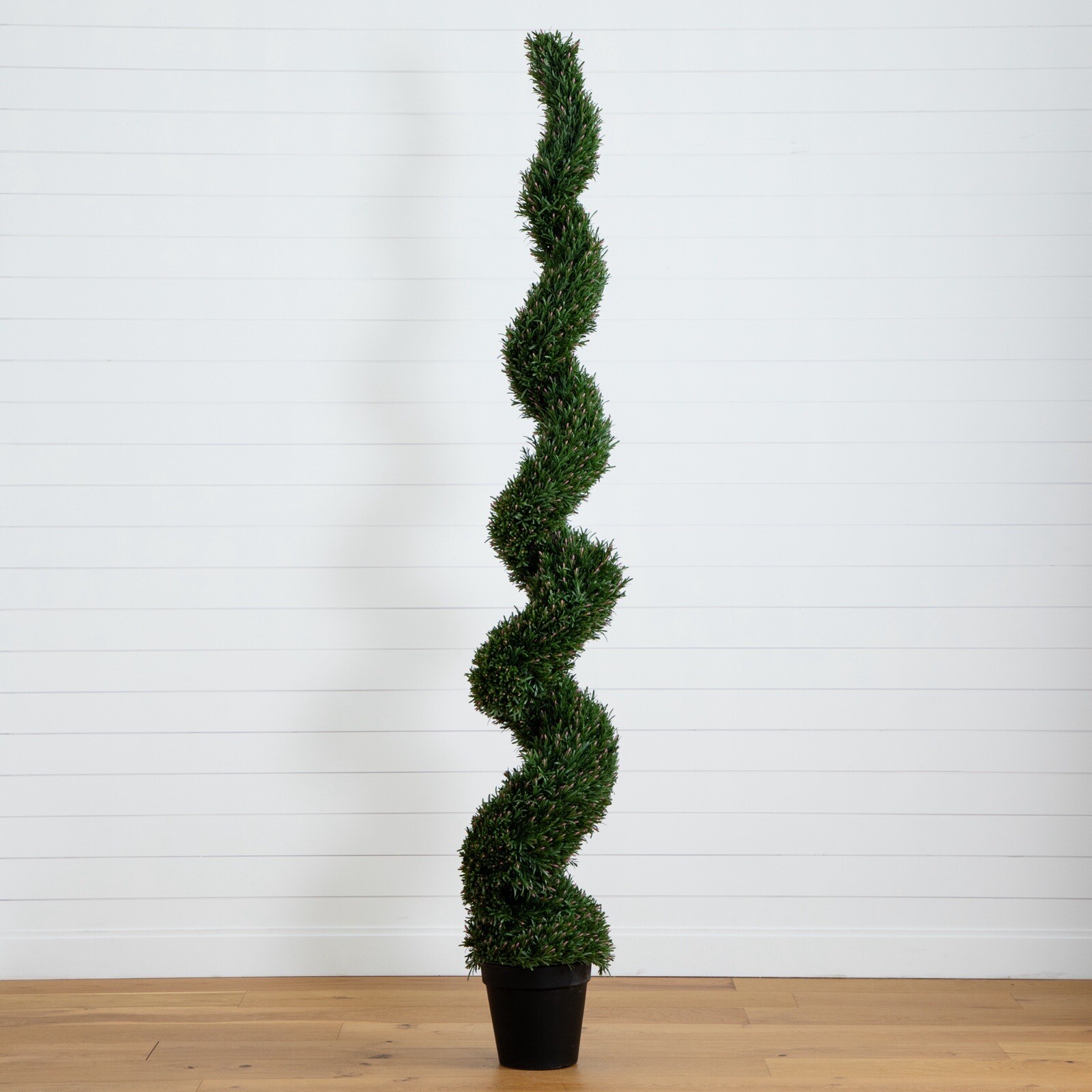 8’ Topiary Rosemary Spiral Artificial Tree UV (Indoor/Outdoor). Retail $549