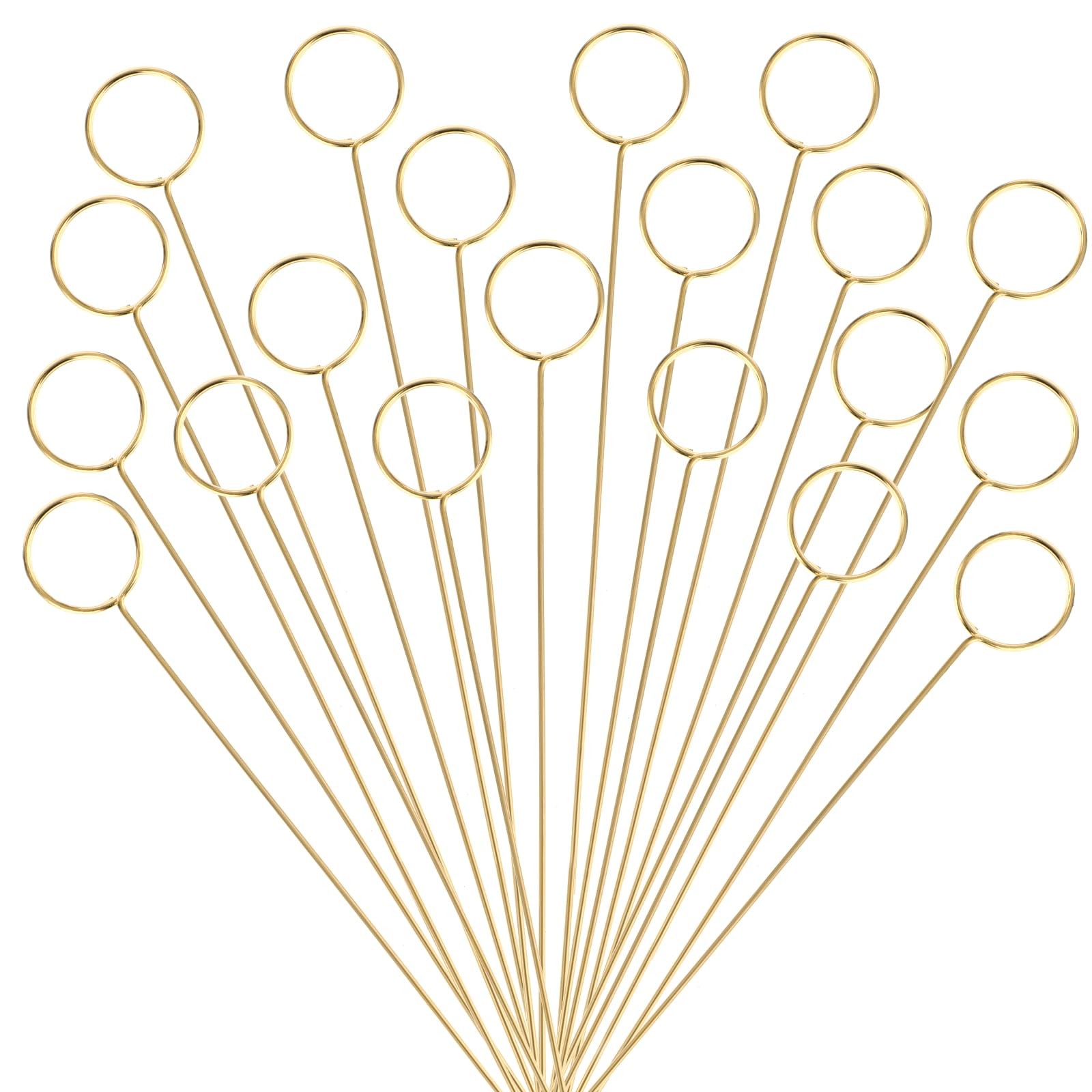 20 Pcs Table Number Holders Gold Place Card Holders for Tables Metal Floral P…