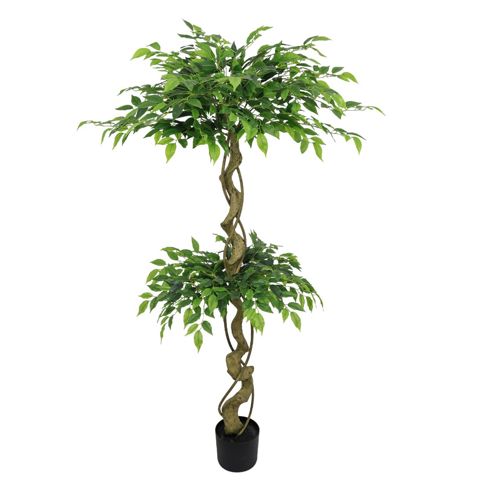 5.2FT Artificial Ficus Tree Lifelike Faux Banyan Tree with Pot for Home Office