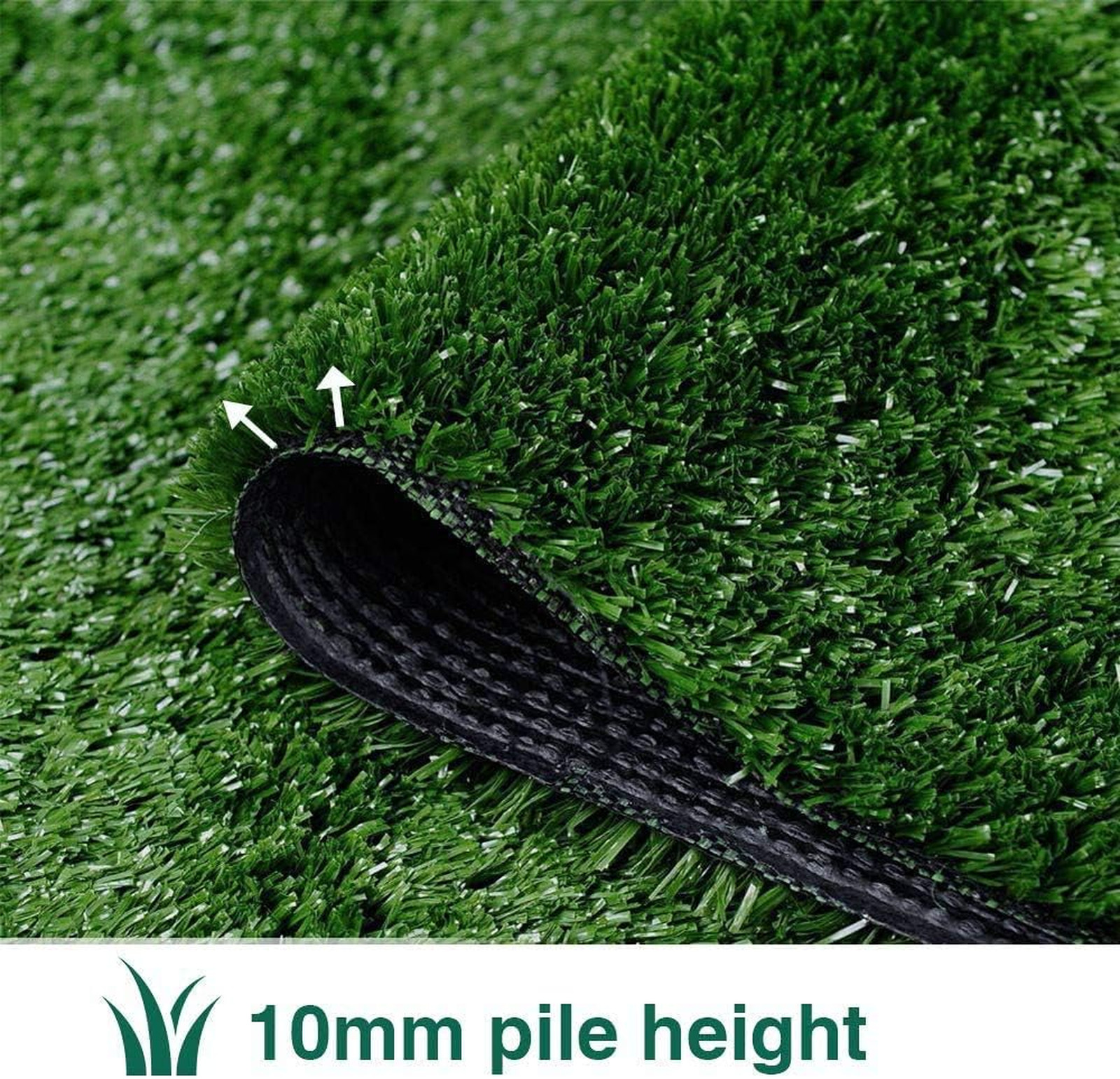 Artificial Grass Turf Lawn-3 Feet x 10 Feet, 0.4″ Indoor Outdoor Rug Synthetic