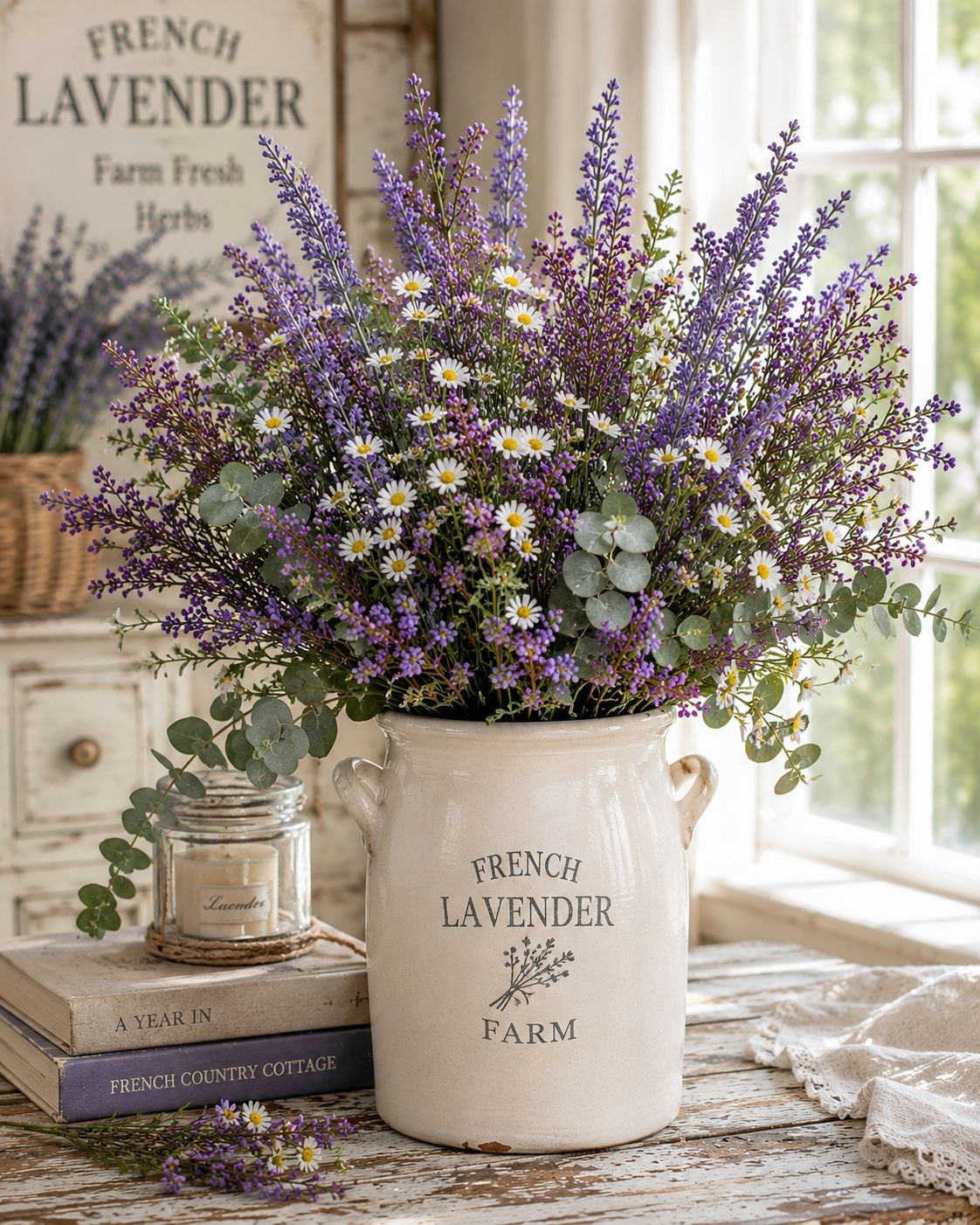 Faux Purple Berry Stems Set of 2 Bushes Artificial Berry Spray Farmhouse Floral