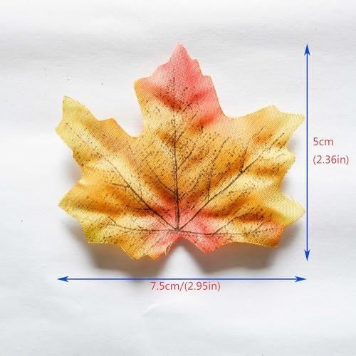 Separated Fake Fall Leaves Artificial Autumn Maple Leaf Room Decor for Home Part
