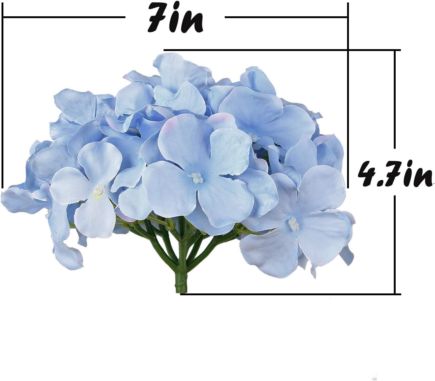 Stylish 10-Pack of Silk Hydrangea Heads for Wedding and Home Floral Arrangements