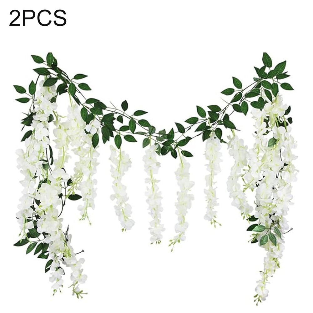 High Quality Silk Hanging Flower Table Backdrops Beautiful Wisteria Flowers Note