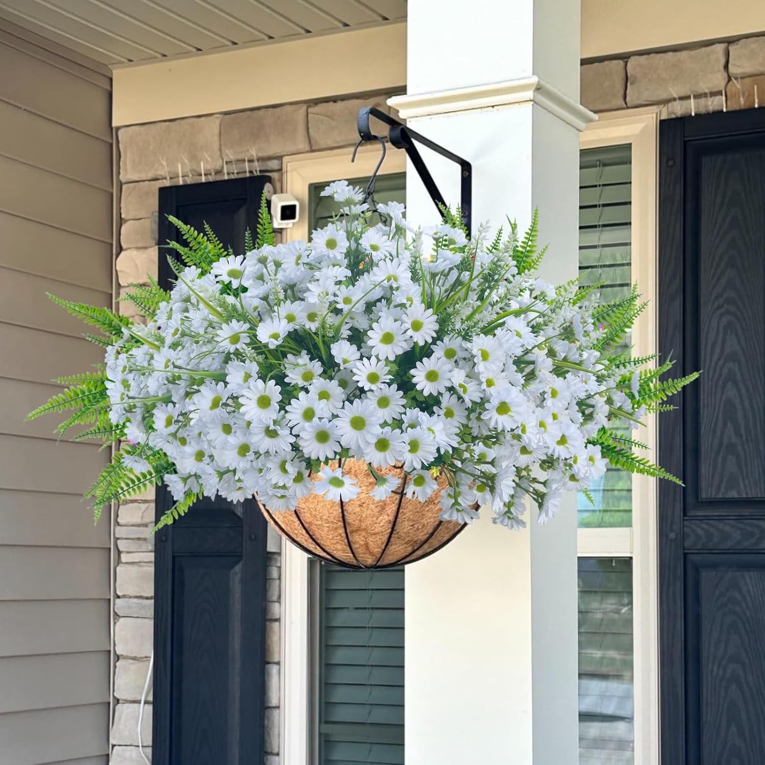 Spring Artificial Daisy Flowers Fake Plants for Outdoor Outside, 12 Bundles F…