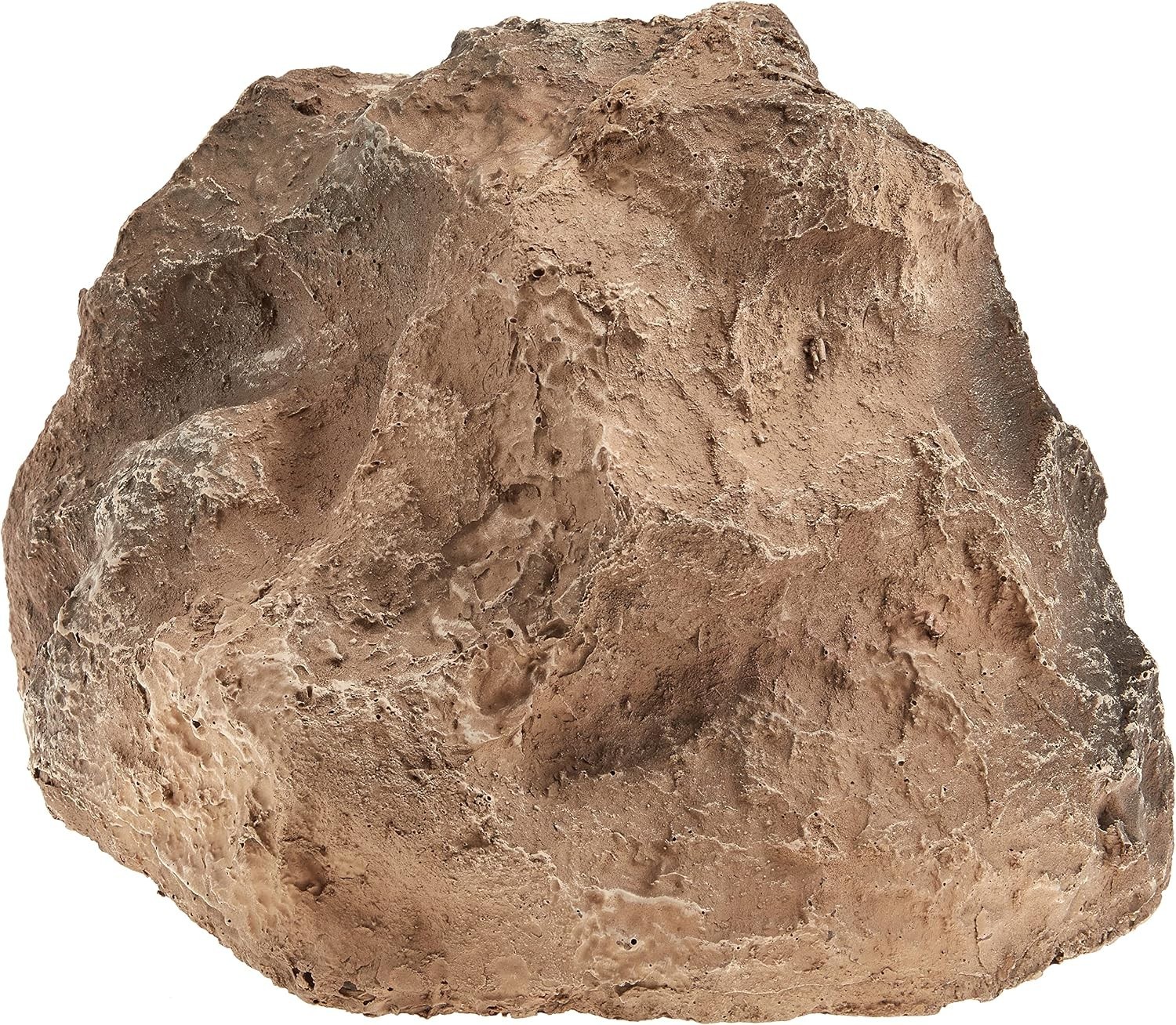 Versatile Fake Rock Cover for Landscaping Small Beige 9 Inch High 16 Inch Long