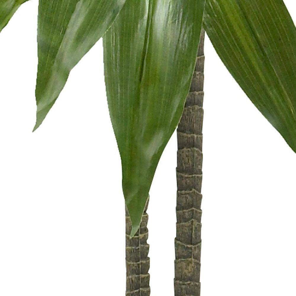 Real Touch 48 In. Artificial H Green Dracaena Silk Plant