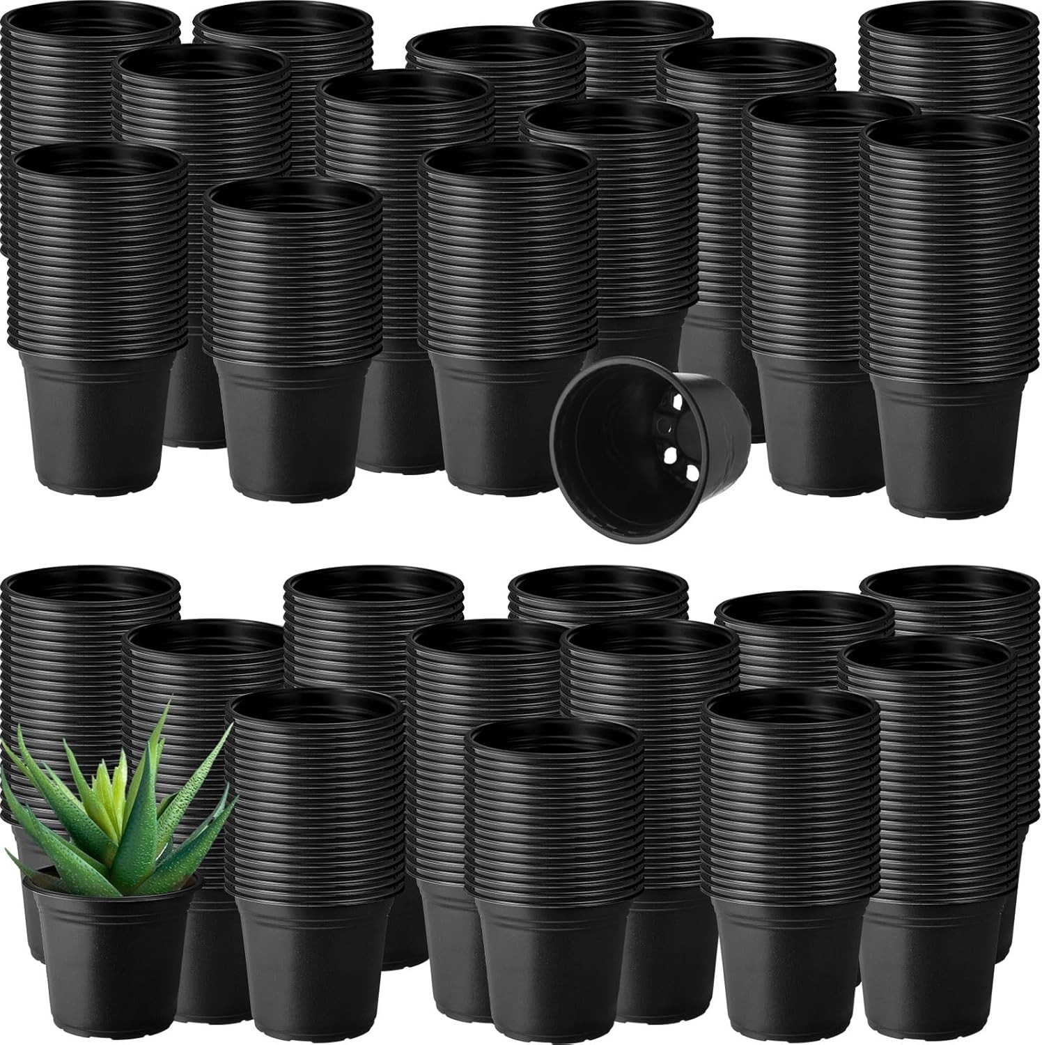 1500 Pcs Plastic Plants Nursery Pots – Seed Starting and Seedling Planters With