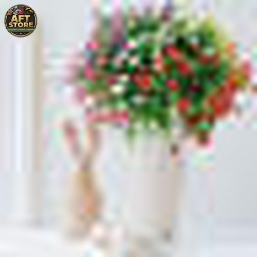 12 Pcs Primrue Artificial Flowers UV Resistant Mix Colors Home Decor