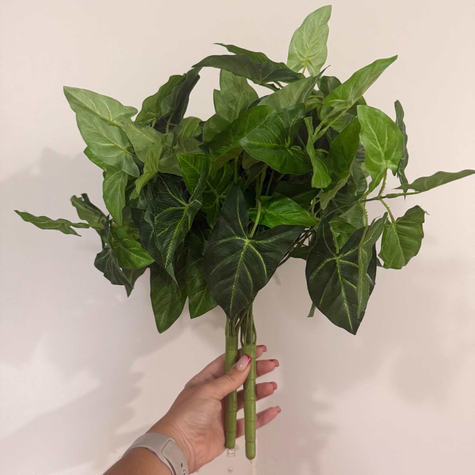 Artificial Syngonium Plant Bundle Faux Arrowhead Bush Green Home Office Decor 32