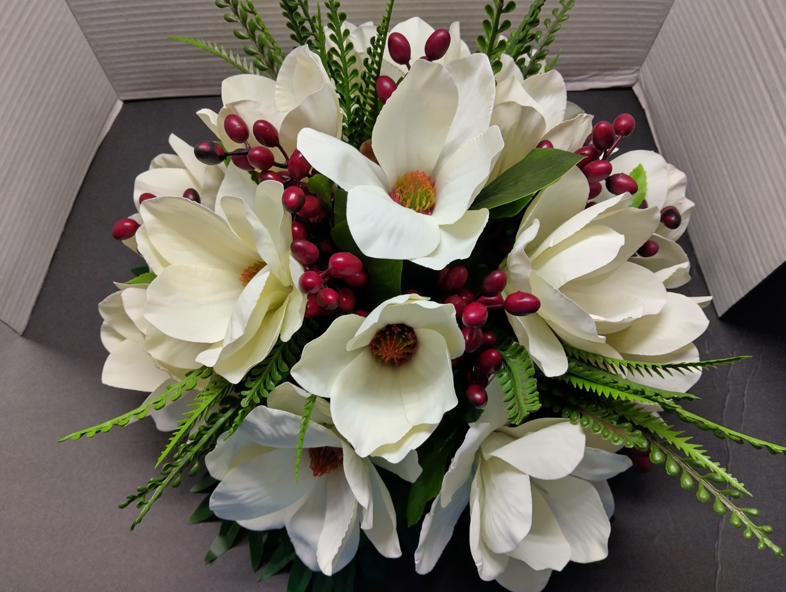 Magnolia table Christmas centerpiece
