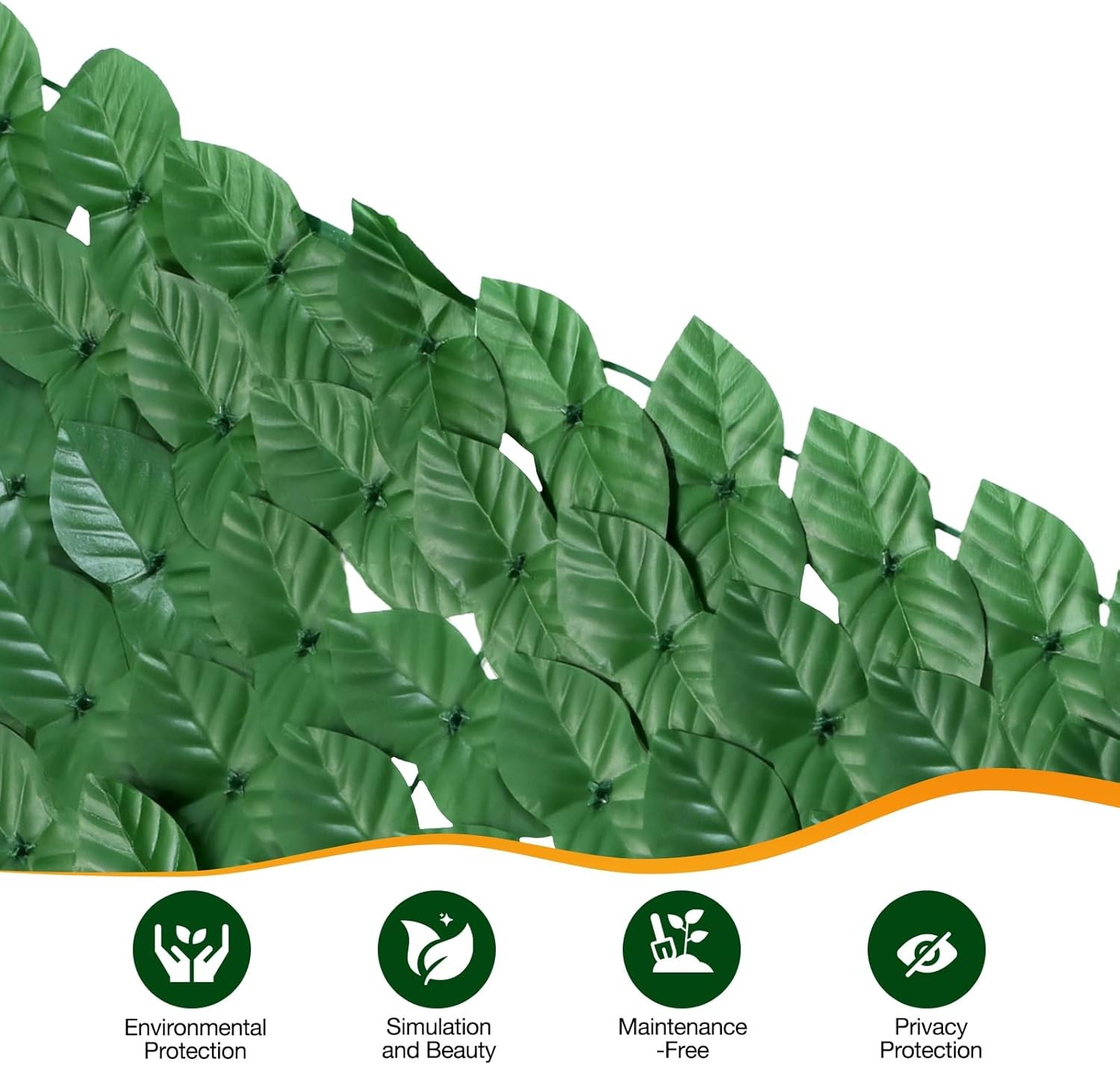 Artificial Ivy Privacy Fence Wall Screen 39 x 118 in Garden Fake Hanging Plants