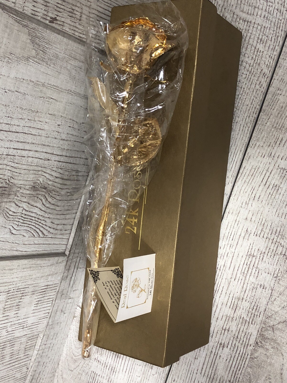 REAL 24K GOLD ROSE, Genuine One Of A Kind Rose Hand Dipped In 24K Gold To Last..