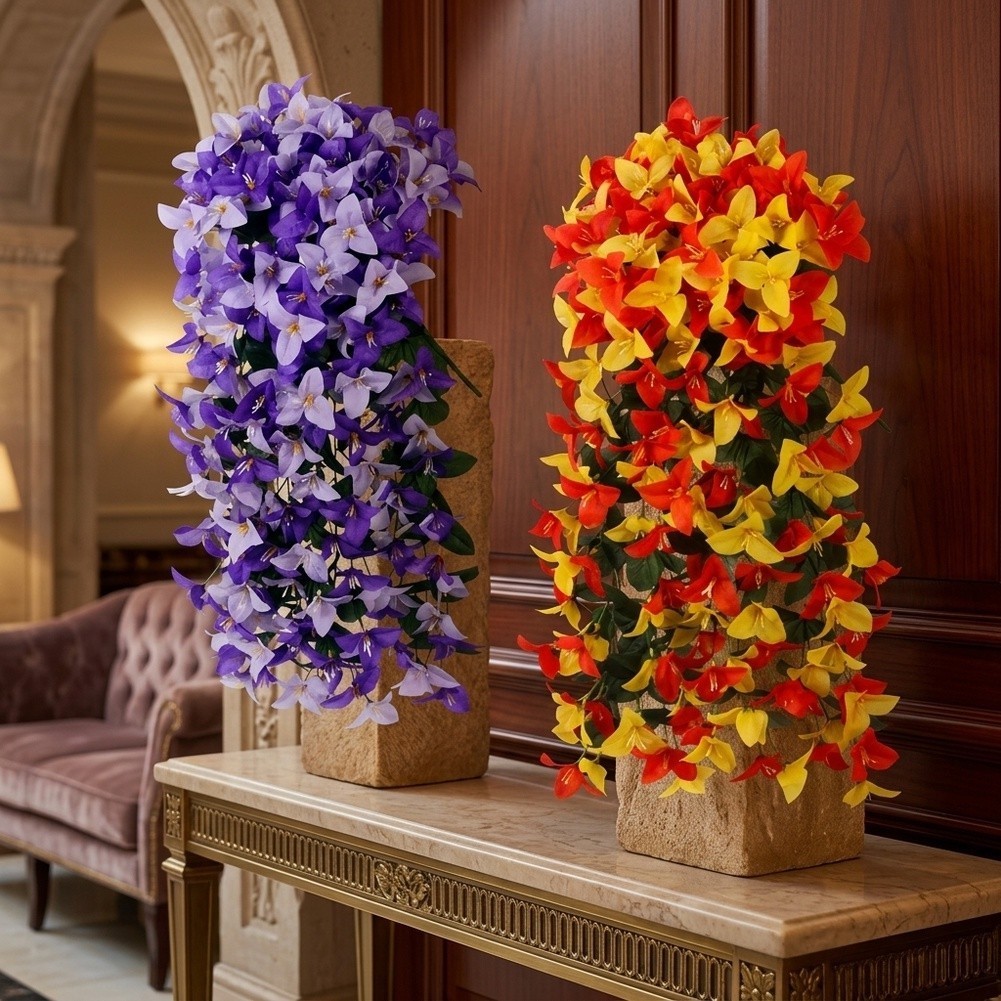 Silk Bougainvillea Vine Garland – Vivid Gradient Colors for Indoor Outdoor Use