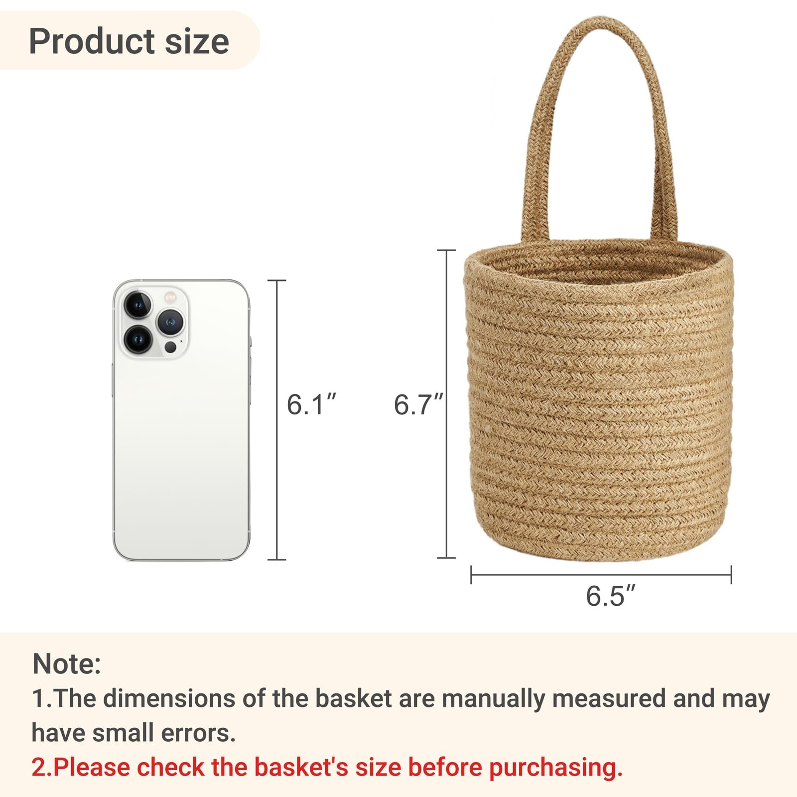 2 Pack Wall Hanging Rope Basket With Artificial Eucalyptus Farmhouse Decor Jute