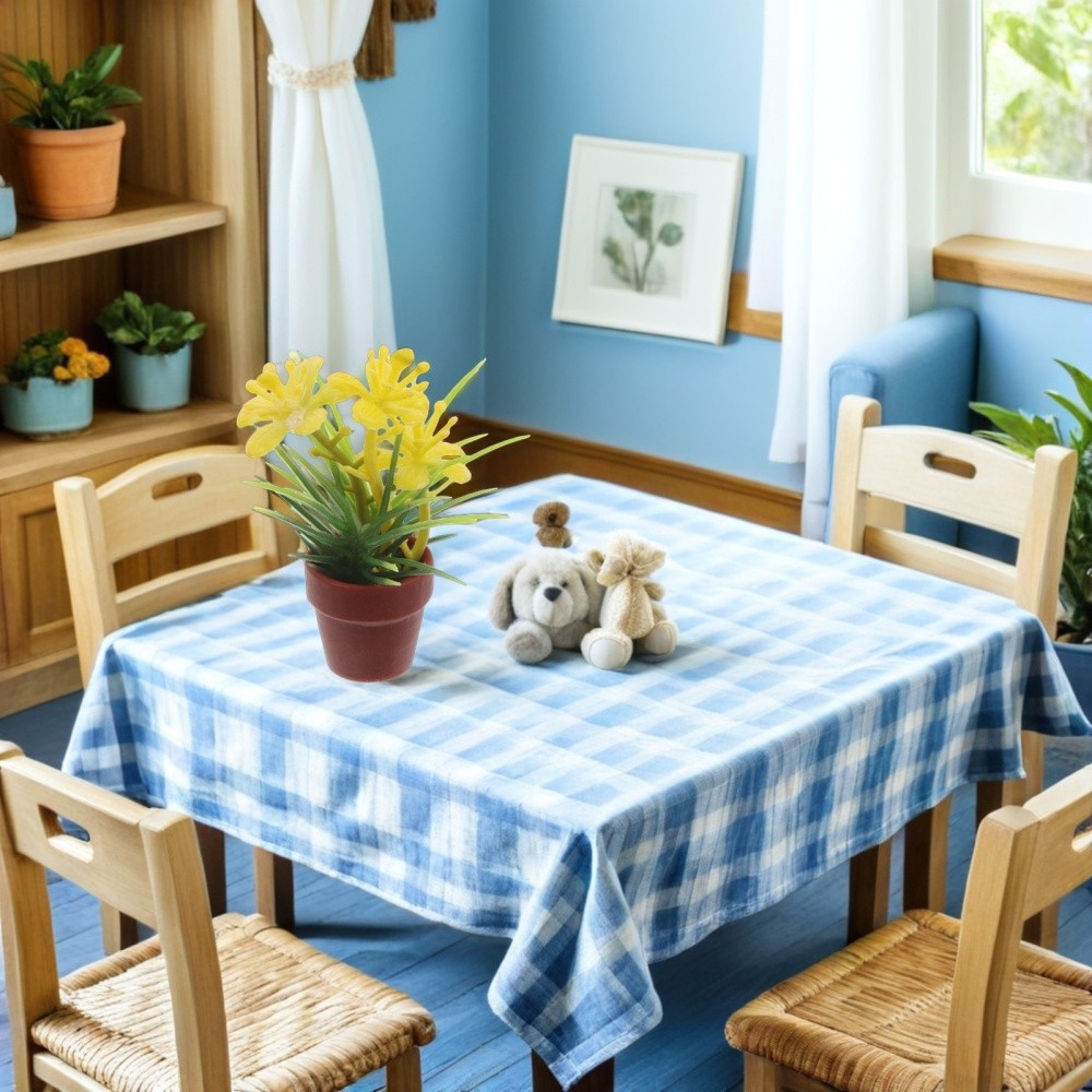 8Pcs Reusable Miniature Dollhouse Plants Artificial Potted Assorted Color Decor