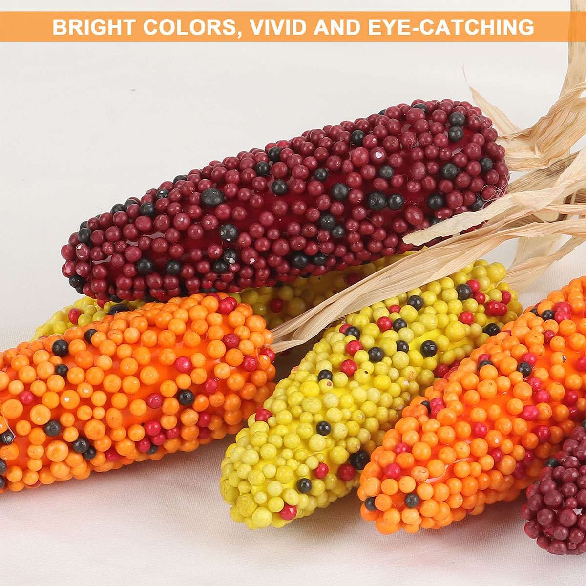 1/3/6/9PC Artificial Indian Ornamental Corn Rainbow Vegetable Home Yard Decor
