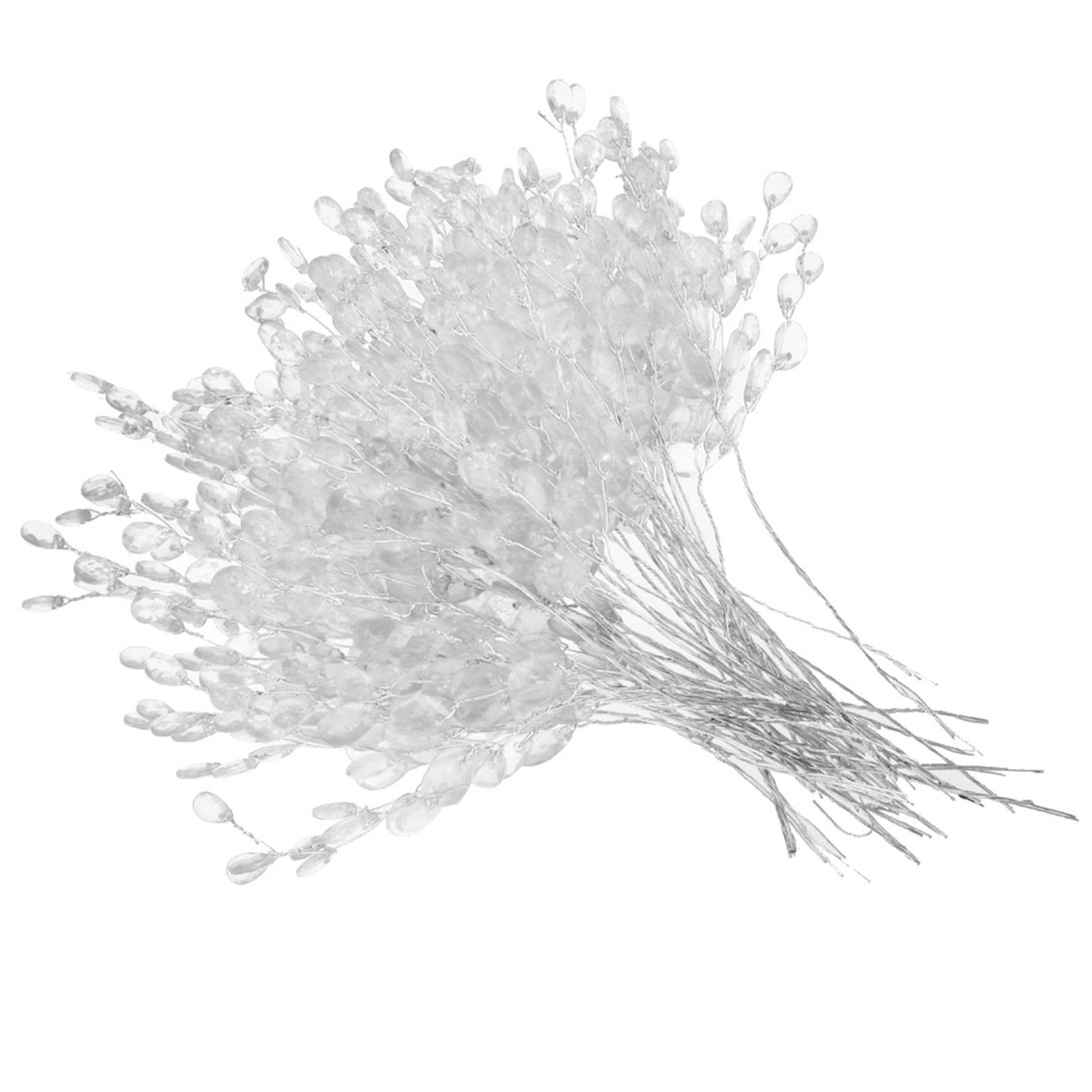 Fityle 50pcs Crystal Bud Branches Artificial Flower Twigs for Wedding Party H…