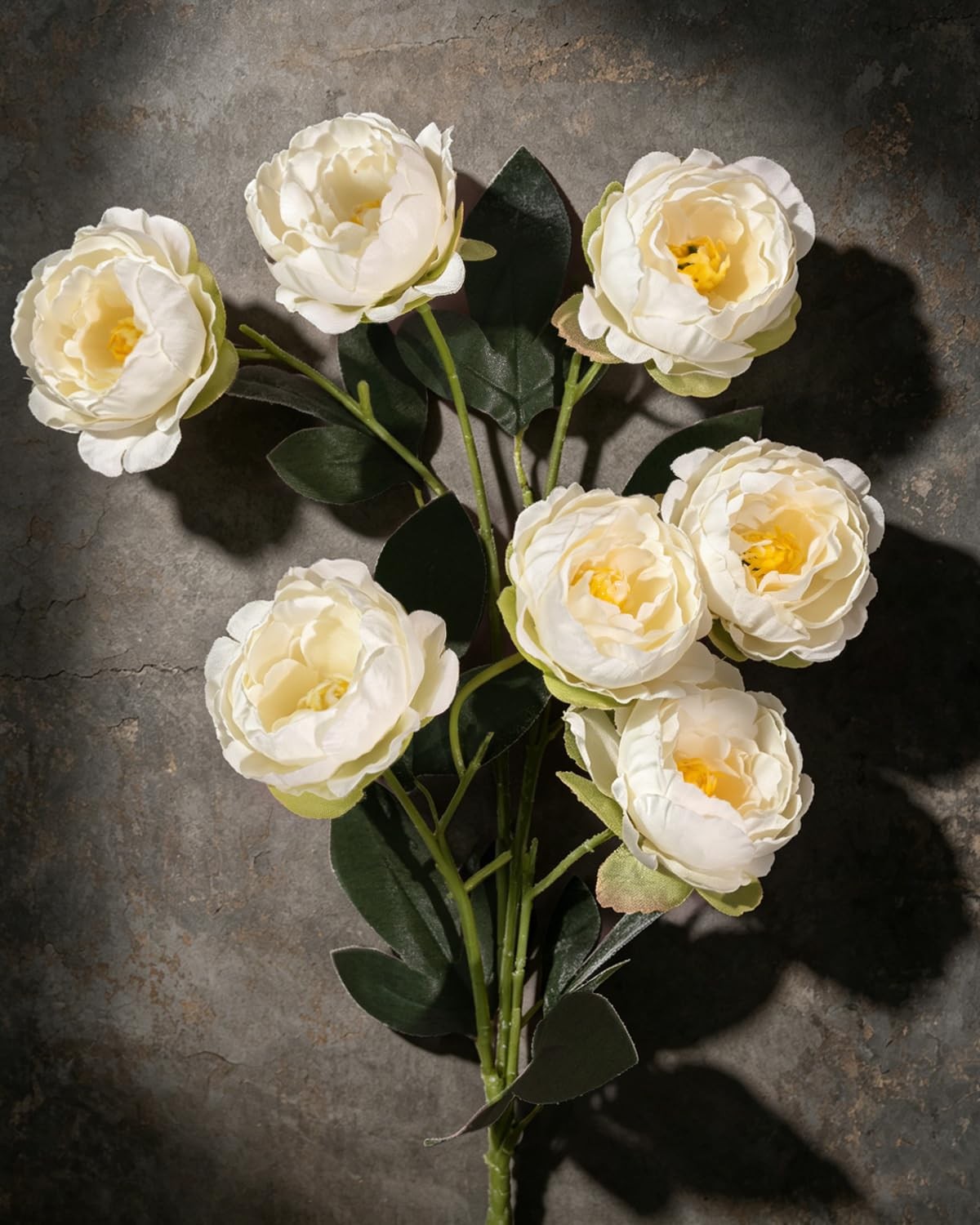 Faux Silk Peony Artificial Flowers for Vase, 6PCS Long Stem Fake Peonies with…