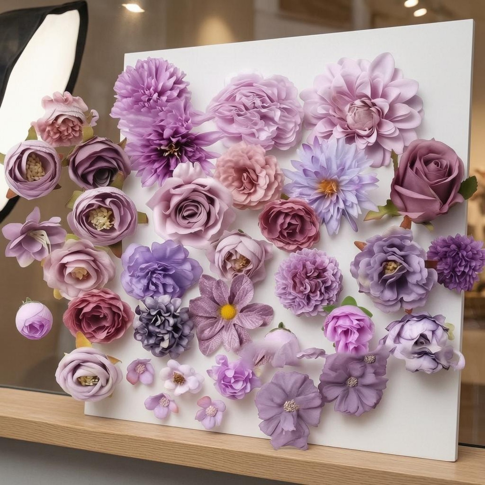 50 Pieces Faux Flower Heads Wedding Decoration Artificial Flower Heads