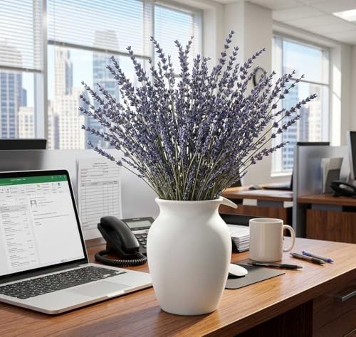 Dried Lavender Flowers 2 Bunches Natural Purple Bouquet 15-17 Inch 200-220 Stems