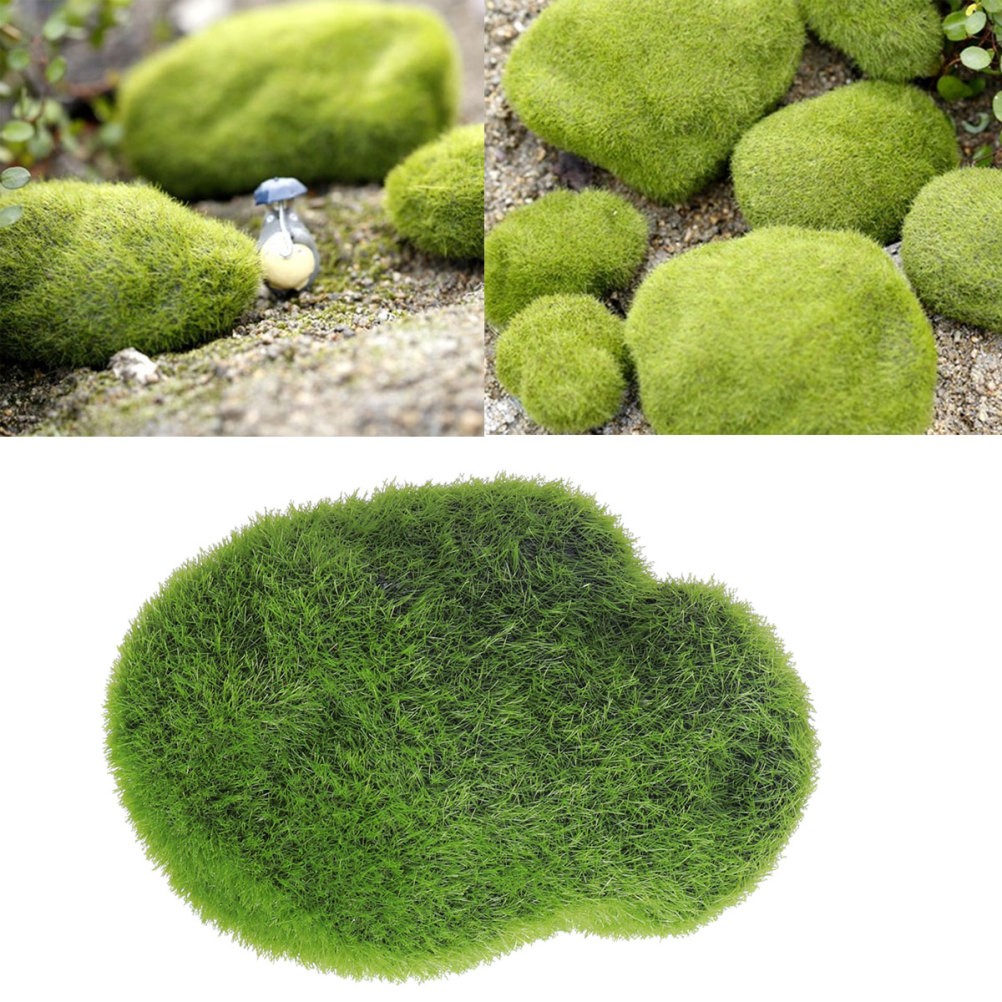 Artificial Rocks Balls Fuzzy Cover Stones Varying Sizes for Floral Pieces